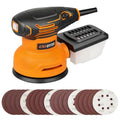 5" Orbital Sander,300W 5000-12000OPM Variable Speed 20 Sandpapers - style: Dust box