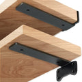 Heavy Duty Shelf Brackets Industrial L Shelf Bracket - 0.2 Inch Thick Premium Solid Steel Shelf Supports, Black Rustic Wall Brackets for Shelves - 8 Inch Floating Shelves Hardware (6 Pack) - size: 8 Inch-6 Pack