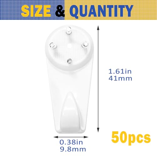 50PCS Picture Hanging Kit,Picture Hangers Concrete Wall Hooks Cinder Block Wall Hangers,Picture Hangers for Concrete Walls,Hardwall Hangers for Photo Frame,Canvas,Clock, House Decoration - size: 25 LBS-50PCS