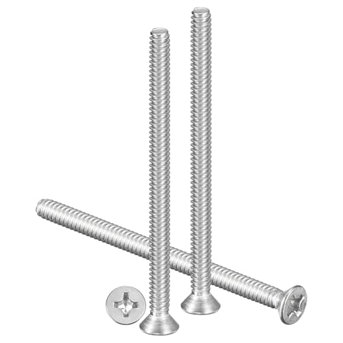 METALLIXITY #6-32x2 Phillips Flat Head Bolts 304 Silver 30Pcs - color: Silver, size: #6-32x2"