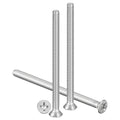 METALLIXITY #6-32x2 Phillips Flat Head Bolts 304 Silver 30Pcs - color: Silver, size: #6-32x2"