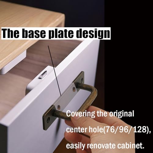 2 Pack 5 Inch 128 mm Copper Cabinet Handles Aluminum Cabinet Pulls Drawer Pulls - color: Copper, size: 5 Inch