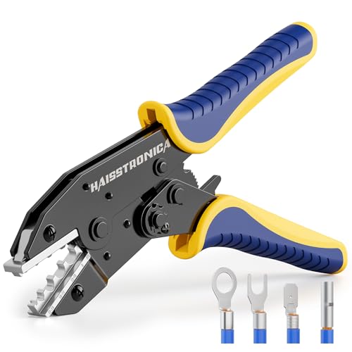 haisstronica Crimping Tool for Non-Insulated Terminals, AWG 22-8, HS-7327