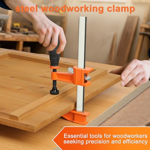 6 Inch F-Style Bar Clamps, 4-Pack, for Woodworking - color: Orange 4 Pack-6 Inch