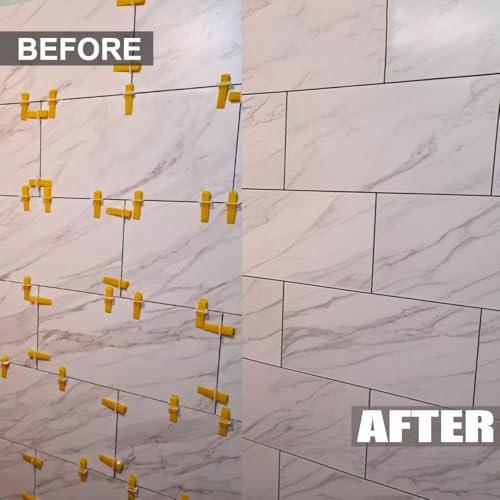 Tile Leveling System Clips 1/32" 2500 Pcs DIY Tiles Leveler Spacers Tile Leveling System for Professional Ceramic Tile and Stone Installation - size: 1.0mm-tile leveling clips