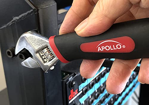 Apollo Tools 4 Piece Stubby Tool Set for Small Hands and Tight Spaces. Convenient and Compact Small Tool Set includes Mini Hammer, Mini Screwdriver Set and Mini Wrench - Red - DT0240