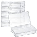 Jetec 6 Pieces Small Clear Plastic Storage Box, 5.2 x 3 x 1.2 Inch - size: 5.2 x 3 x 1.2 Inch