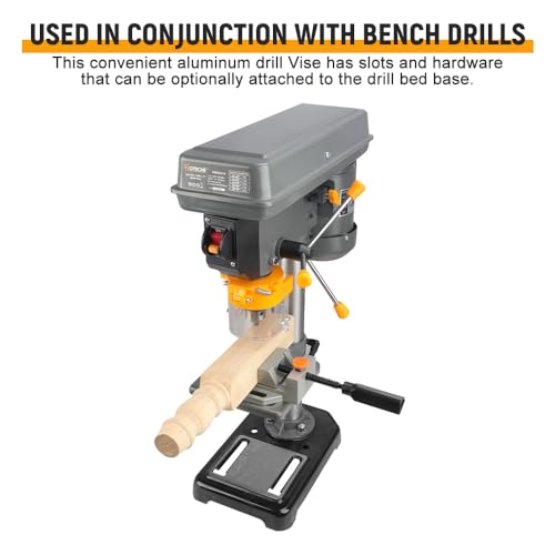 Hoteche 2.5-Inch Quick Release Drill Press Vise, Bench Vise Clamp for Drilling Machine, Portable Rapid Adjust Milling Vice, Heavy Duty Tabletop Fastener for Precision DIY Woodworking & Crafts - size: 2.5-Icnh Quick Release
