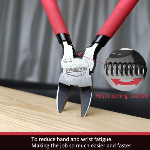 Wire Cutters 5 PACK, 6 inch, Side Cutters, Flush Cut Pliers - color: 5 Pack
