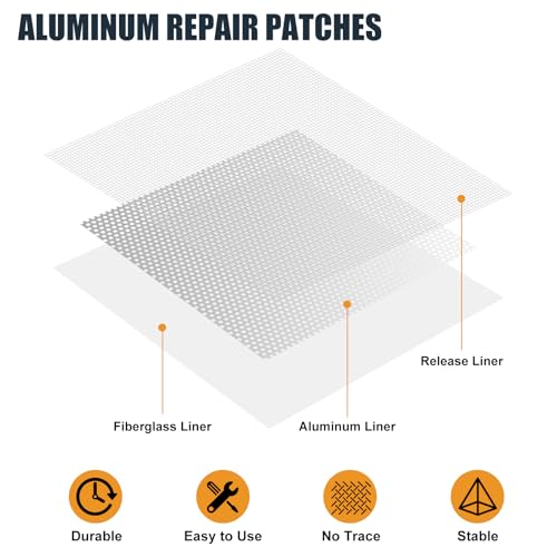 8 Pack Drywall Repair Kit, 6/8/12 Inch Dry Wall Patch Kits for Holes