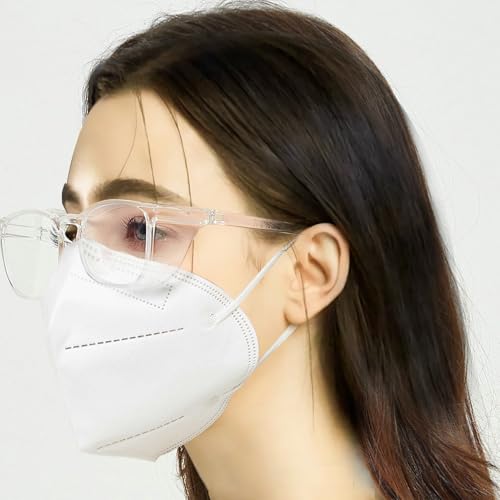 Safety Glasses Anti Fog Clear Blue Light Blocking Eye Protection Nurse Goggles for Women Men - color: A0 Transparent + Clear Grey