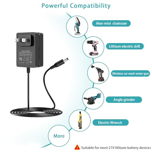 Mini Chainsaw Battery Charger 21V 1A Charger 21V 20V Power Tools Charger