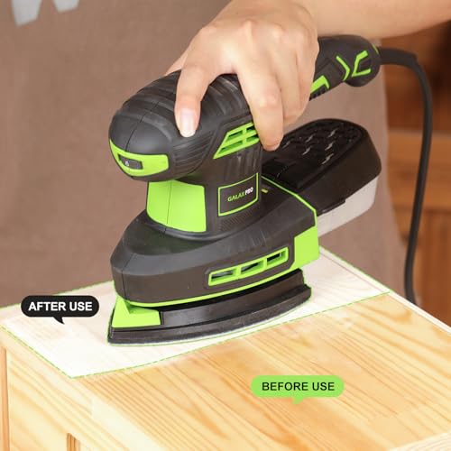 GALAX PRO 2-in-1 Cordled Sheet/Detail Sander 250W, 12 Pcs Sandpapers - style: Corded 2-in-1 Sheet Sanders/Detail Sanders
