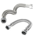 2piece EFIELD Flexible SS Corrugated Hose Connector,3/4" FIP x18"Length - size: 18"L(3/4" FIP)