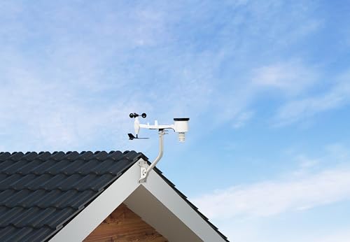 CEKAY J-Pole Mount for Antenna & Weather Station, 1.25 x 16.55 in, White - size: 16.5"