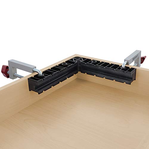 Milescraft 4011 8 inch Clamp Squares 90 Degree Positioning Square CornerClamp Right Angle Clamp Woodworking Clamps for Pictures Frames, Boxes, Cabinets and Drawers (Set of 2)
