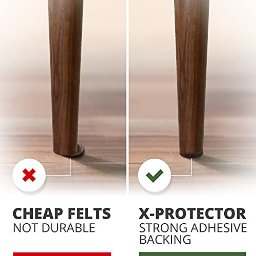 X-PROTECTOR 357 PCS Premium Huge Pack Felt Furniture Pads! - size: 357 PCS Brown