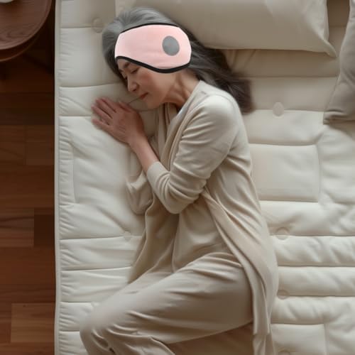 Angoily Ear Warmer Headband, Sleep Mask, 2 in 1 Eye Mask and Soundproof Sleep Earmuff Noise Reduction Sleeping Ear Wraps Ear Protection Cover for Men Women Ear Mask Pink Sleeping Earmuffs - color: Pink