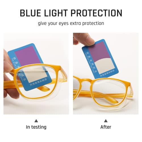 Stylish Safety Glasses, Clear Anti-Fog Anti-Scratch Protective Glasses For Men And Women - color: Egg Yellow