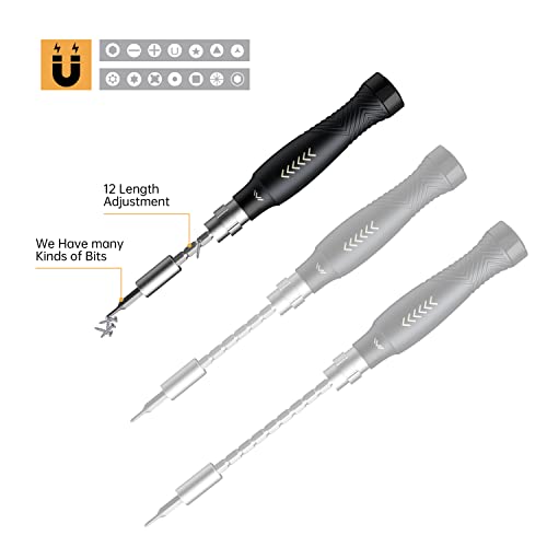 JAKEMY Professional Screwdriver Set for Electronics Repair, Computer Screwdriver Kit with 126 Magnetic Precision Bit Set and Opening Tool Kit for Laptop, MacBook, iPhone, Tablet, Watch, Modding, DIY - color: Jm164 - 164 in 1