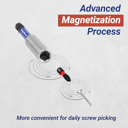6 PCS Magnetic Extension Bit Holder Set, 2 * 3inch 2 * 4inch 2 * 6inch, Drill Bit Holder for Impact Driver with 6 PCS Screwdriver Bits, 2*PZ2 2*PH2 T20 TT20 - size: 2*3 \ 2*4 \ 2*6 inch