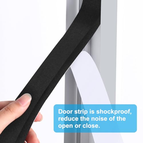 Seal Foam Tape, 2 Rolls 1 Inch W x 1/2 Inch T Weather Stripping for Door and Window,High Density Single Sided Closed Cell Door Insulation Weather Strip, 2 Rolls Total 13FT Black - size: 1"W x 1/2"T x 13FT