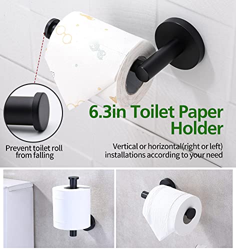 10pcs Matte Black Bathroom Hardware Set - color: 10pcs 16" Matte Black