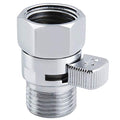 APLusee G 1/2 Water Flow Shut off Valve for Bathroom Shower Head, Chrome - color: Chrome