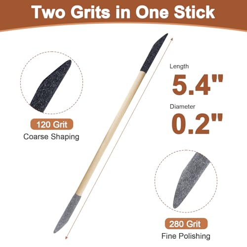 Sanding Sticks 60PCS, 120/280 Grit for Plastic Models, Wood & Resin