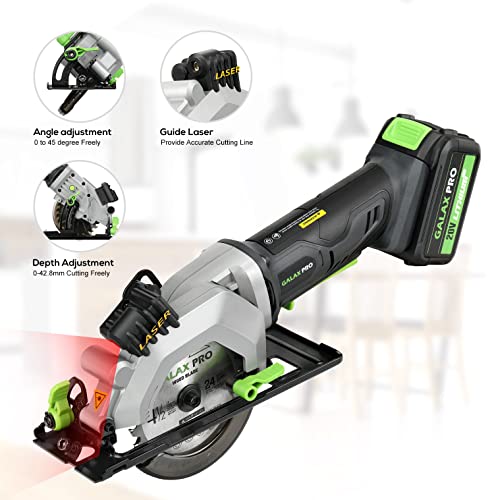 GALAX PRO Cordless Circular and Reciprocating Saw Combo Kit - style: 4-1/2"Cordless Circular Saw Combo Kit