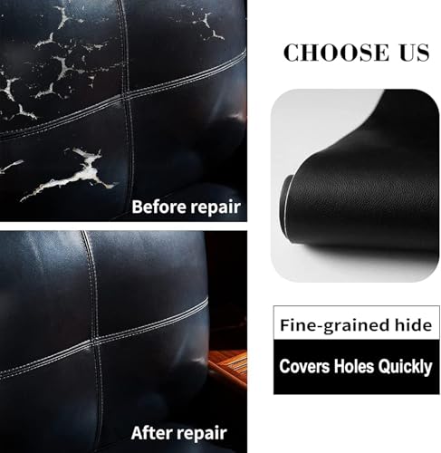 Leather Repair Patches, Self Adhesive Vinyl for Couches Furniture
