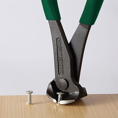 Bates- Nail Puller, 7 Inch, Dark Green, Nail Remover Tool, Cutting Pliers, Carpenter Tools, Staple Puller, End Cutting Pliers - color: Dark Green, size: 7", 1 Pack