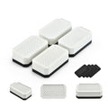 EclatBain Rectangular Adjustable Bed Risers 1.5 Inch, 4000 lbs, 4 Pack - color: Rectangle-4 Pack-white, size: 1 Layer(1.5inch)