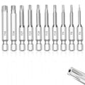 NAUIX 10Pcs Security Torx Bit Set (T6-T40), 2" Long - style: T6-T40