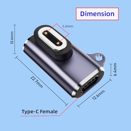 2pcs/lot Magnetic Smart Watch Charging Adapter USB Type-C to 2-Pin Compatible with IMOO Z6 Z6S Z6Pro Z7 Z7A Z7S Z8 Z8A Z9 Z10 Z11 - style: for Pitch 5.0mm Watch