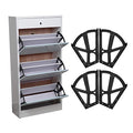 Haofy 4Pcs/Set Home Furniture Hinge Shoes Drawer Cabinet Flip Replacement Plate Frame Turning Rack Accessory