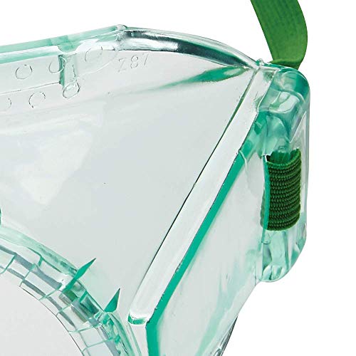 Sellstrom Flexible, Soft, Non-Vented, Protective Safety Goggle, Clear Body, Anti-Fog Coating, Clear Lens, Green Adjustable Strap, S88110 - size: Packaged 1 per Bag