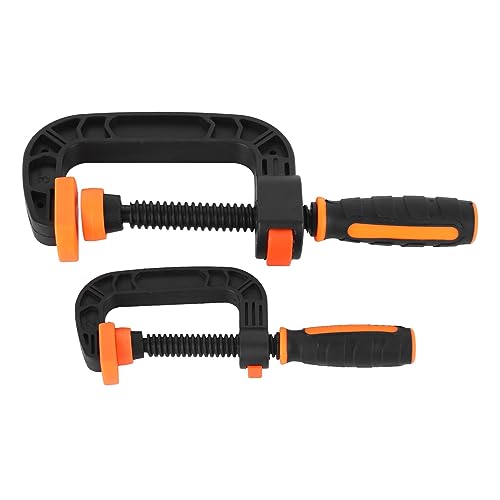 Plastic C Clamp, 2Pcs Quick Grip C Clamp Rapid Release Button for Household Clamping Projects, Pwshymicum1vaq6xz
