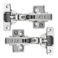 10 Pack Frameless Full Overlay Soft Close Cabinet Hinges,4D Adjustable with Speed Control, Clip‑On Concealed Hinges,105° Opening, Stainless Steel for Kitchen Cabinets - size: Full Overlay