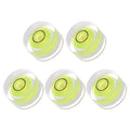 5pcs Small Circular Bubble Spirit Levels - [13mm Diameter 7mm Thickness] Mini Round RV Level Leveling Tools for Travel Trailer Turntable Camera, Lime - color: Lime, size: 13mm x 7mm