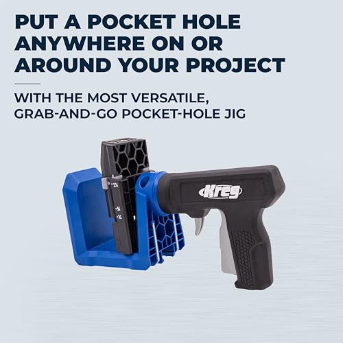 Kreg Pocket-Hole Jig 520, Woodworking Jig, 60 Screws, KPHJ520PRO2