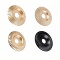 4PCS Wood Carving Disc Set, 5/8" Arbor Angle Grinder Attachment - color: 4 PCS Wood Carving Grinding Disc Set