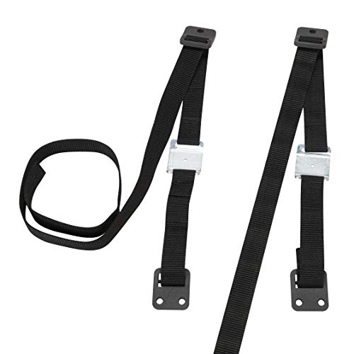 Safety 1st TV & Furniture Safety Straps, Black, 2‑Pack, Screws Included - size: 2 Count (Pack of 1)