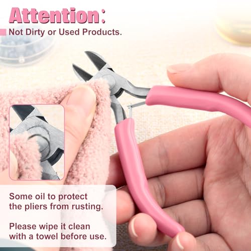 Mini Jewelry Pliers Set 3 Pcs Jewelry Making Tools Pliers Kit - style: Long Nose & Round Nose & Diagonal Pliers