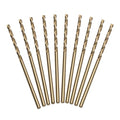 LU&MN M35 Cobalt HSS Jobber Length Twist Drill Bit with Straight Shank, Heavy Duty, Drilling for Cast Iron, Heat-Treated Steel, Stainless Steel and Other Hard Materials, 10 pcs, 1/16" - size: 1/16"
