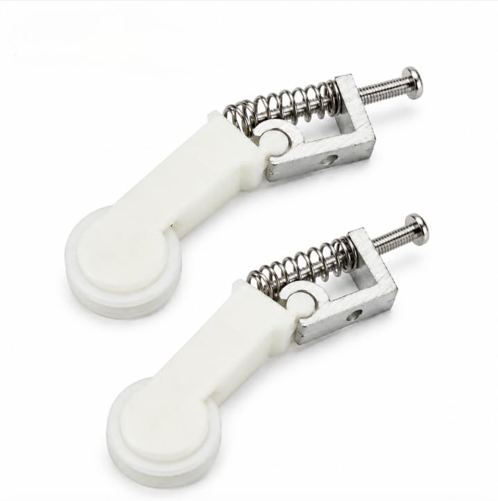 KC Hardware Sliding Screen Door Roller Assembly Replacement for Yale Ogron Doors, 1" Nylon Wheel, Adjustable Aluminum Housing, Heavy Duty Patio Screen Door Roller, 2 Pack