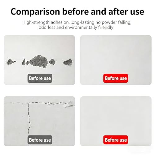 Drywall Patch Repair Kit with Scraper - 250g Wall Repair Paste, Quick Fill Wall Mending Agent for Holes, Cracks, Peeling & Graffiti, White Wall Repair Cream for Home Drywall Repair