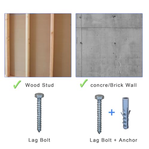 Drywall Anchors for TV Mount,Upgrade Lag Bolts for TV Wall Mount