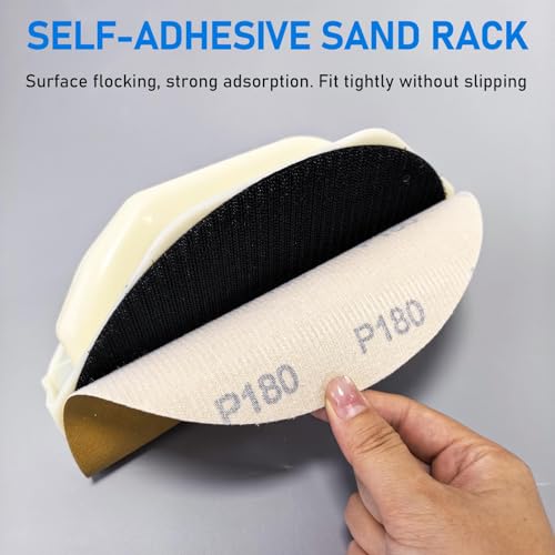 Right Angle Sanding Tool Hands Drywall Corner Sander Hook & Loop Discs - size: Right Angle Sanding Tool Set