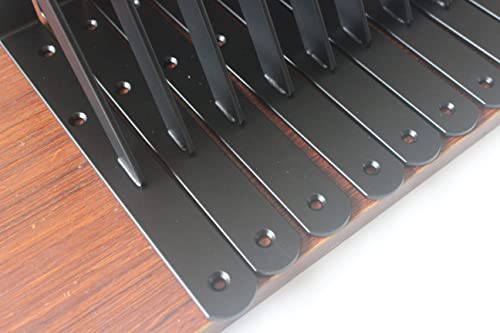 4 Pack L10 x H 8" Black Heavy Duty Shelf Brackets with Screws Metal Shelf Brackets Shelf Support Angle Brackets for Shelves L Brackets Heavy Duty Floating Shelf - size: 10''x8'', style: 4 Pack-Black